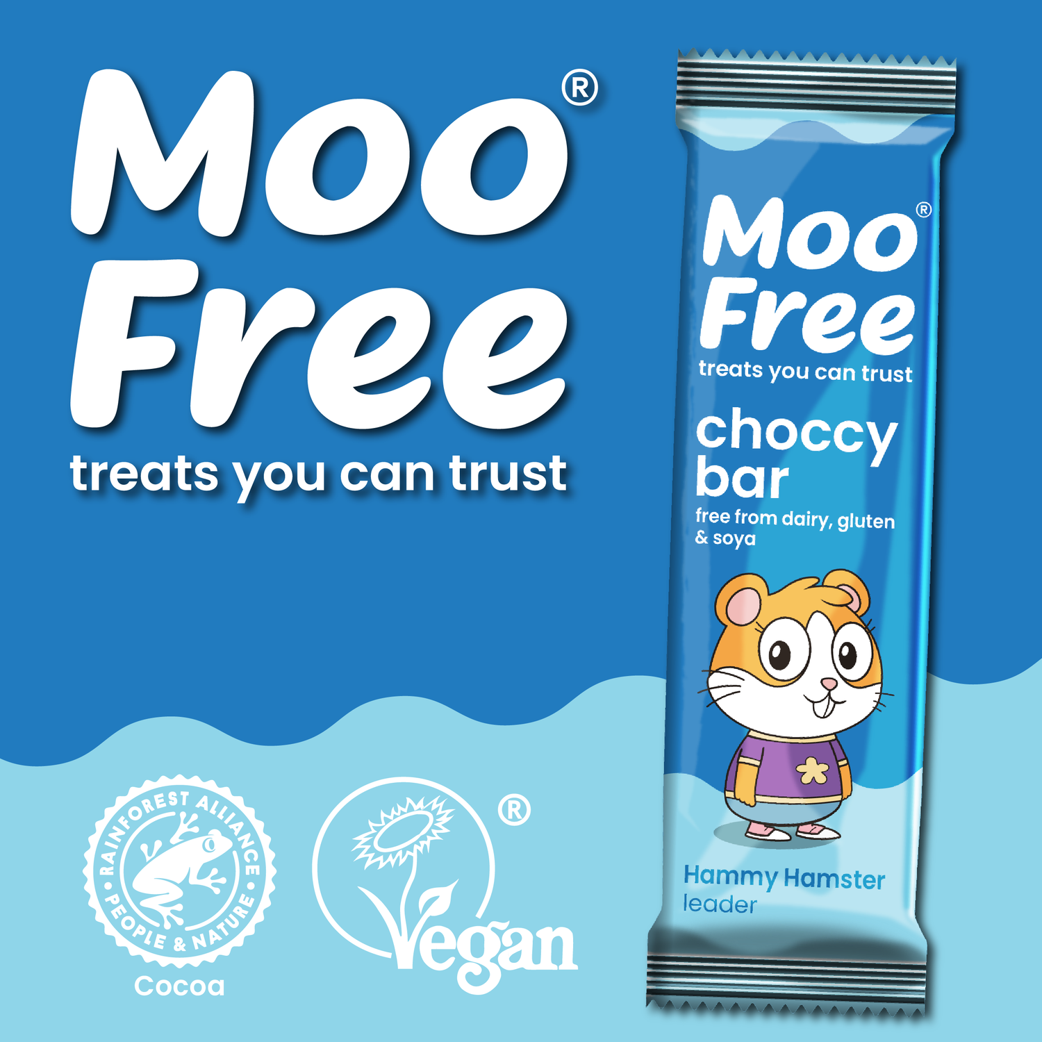 Mini Moo: Dairy Free &amp; Vegan Milk Chocolate Bars (20g)