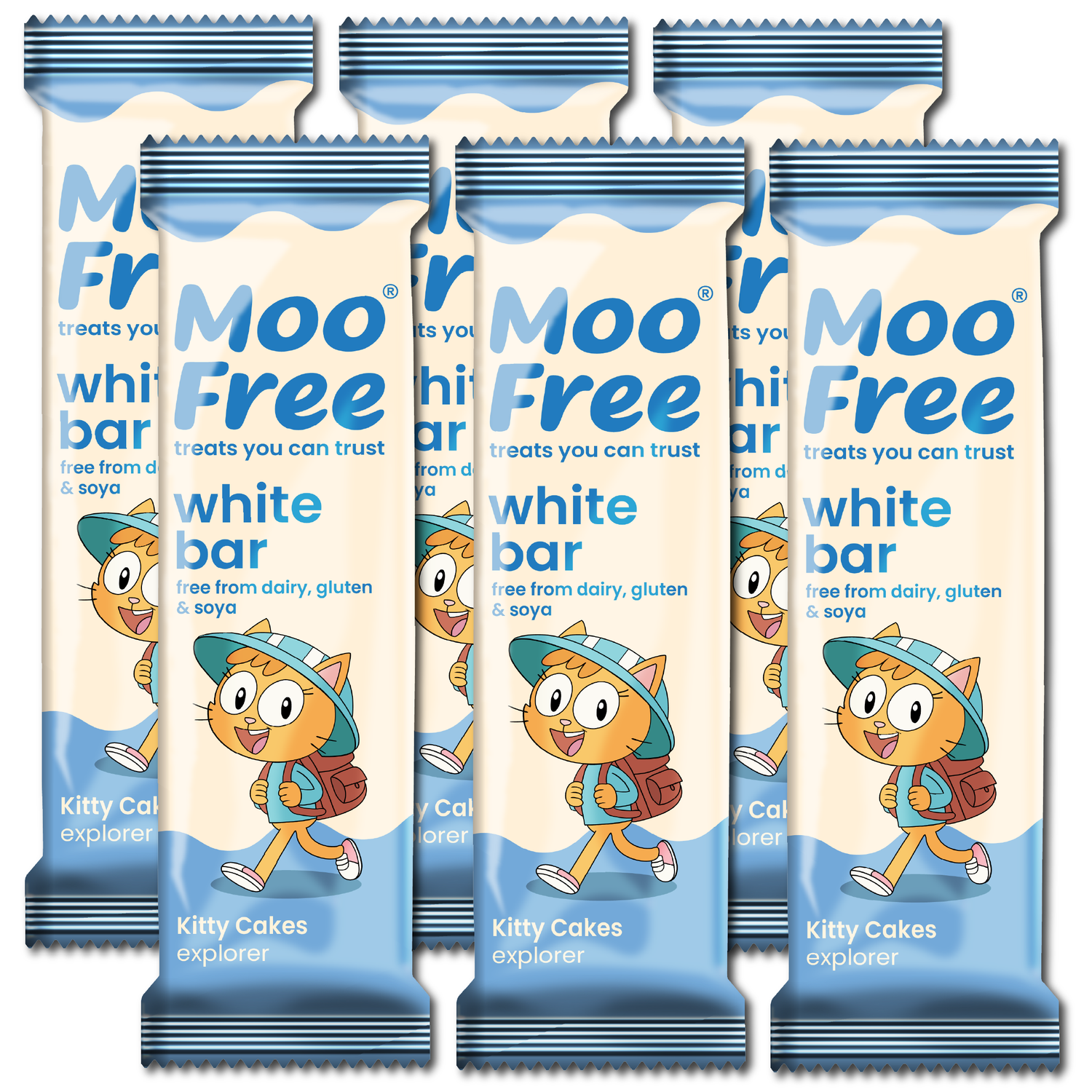 Mini Moo: Dairy Free &amp; Vegan White Chocolate Bars (20g)