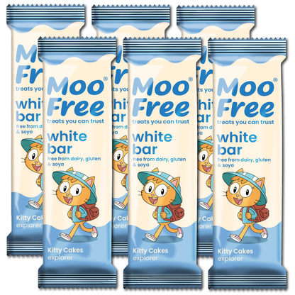 Mini Moo: Dairy Free &amp; Vegan White Chocolate Bars (20g)