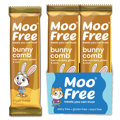Mini Moo: Dairy Free &amp; Vegan Bunnycomb Bars (20g)