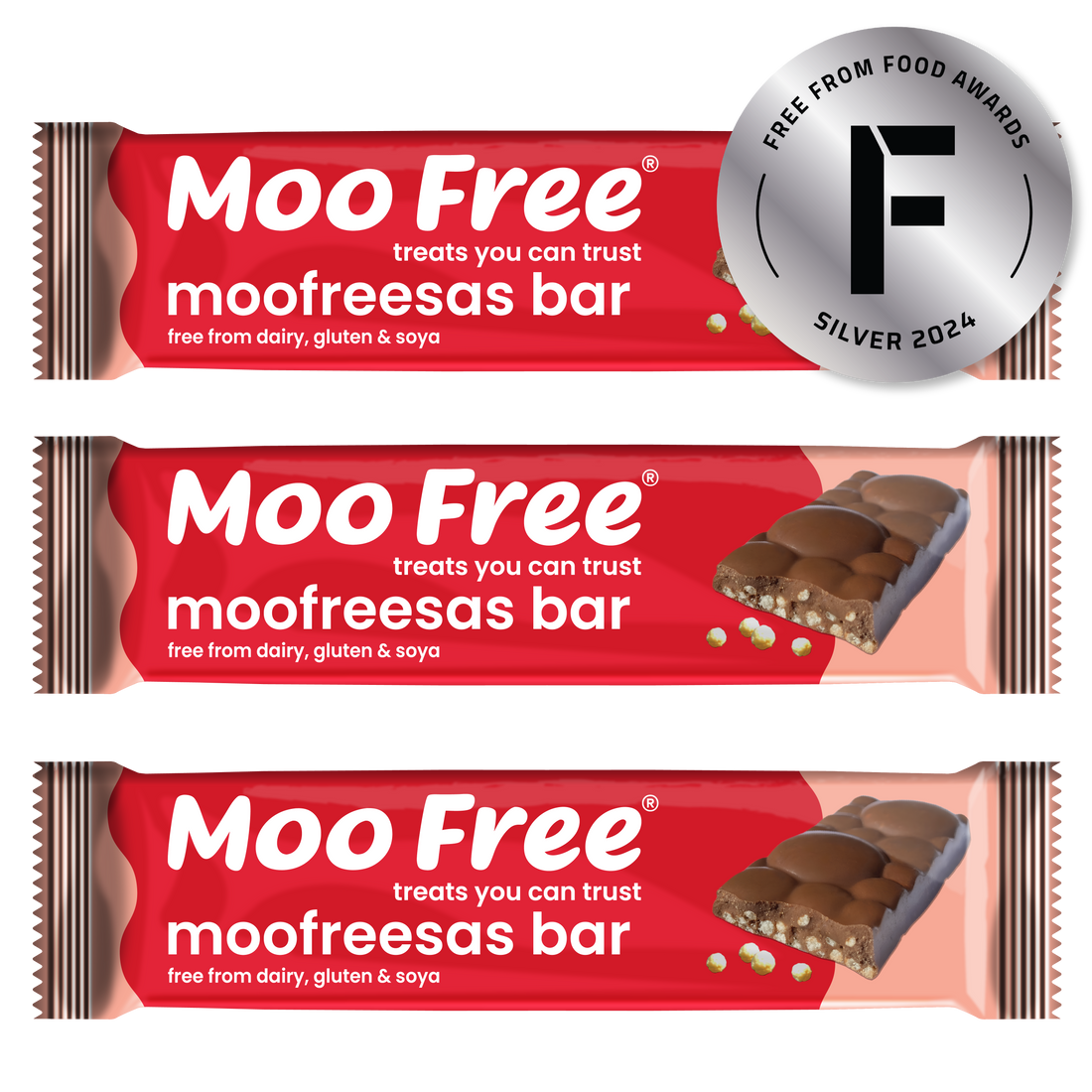 Snack Bars: Dairy Free & Vegan Moofreesas Chocolate Bars (35g)