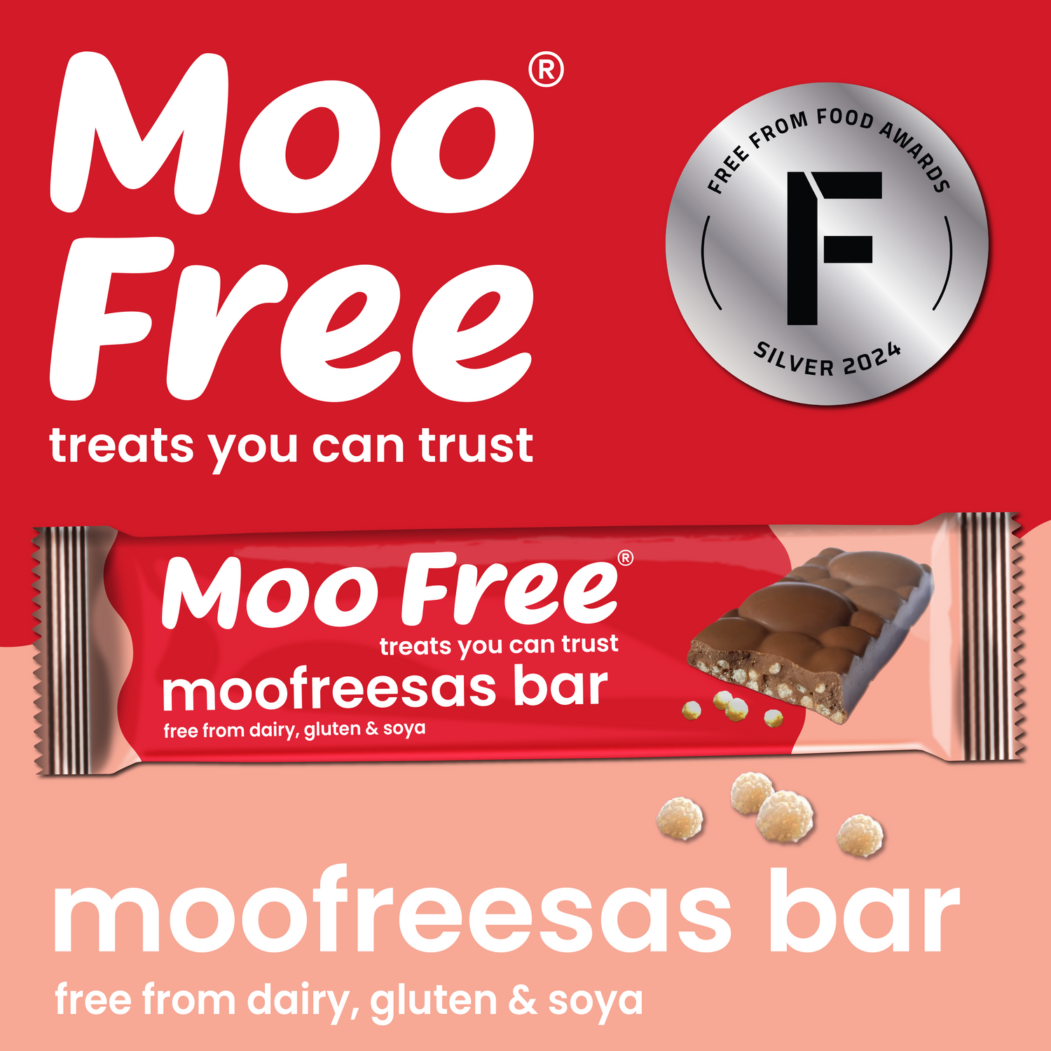 Snack Bars: Dairy Free &amp; Vegan Moofreesas Chocolate Bars (35g)