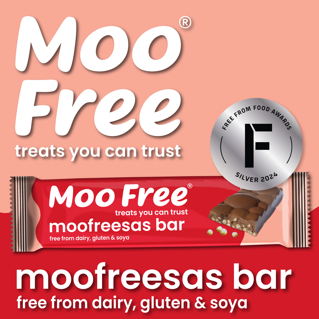 Easter: Free-From &amp; Vegan Moofreesas Easter Egg with Moofreesas Bar (135g)