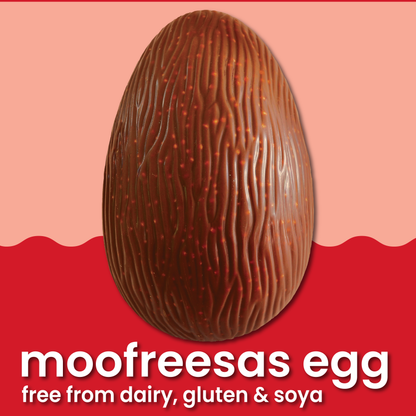 Easter: Free-From &amp; Vegan Moofreesas Easter Egg with Moofreesas Bar (135g)