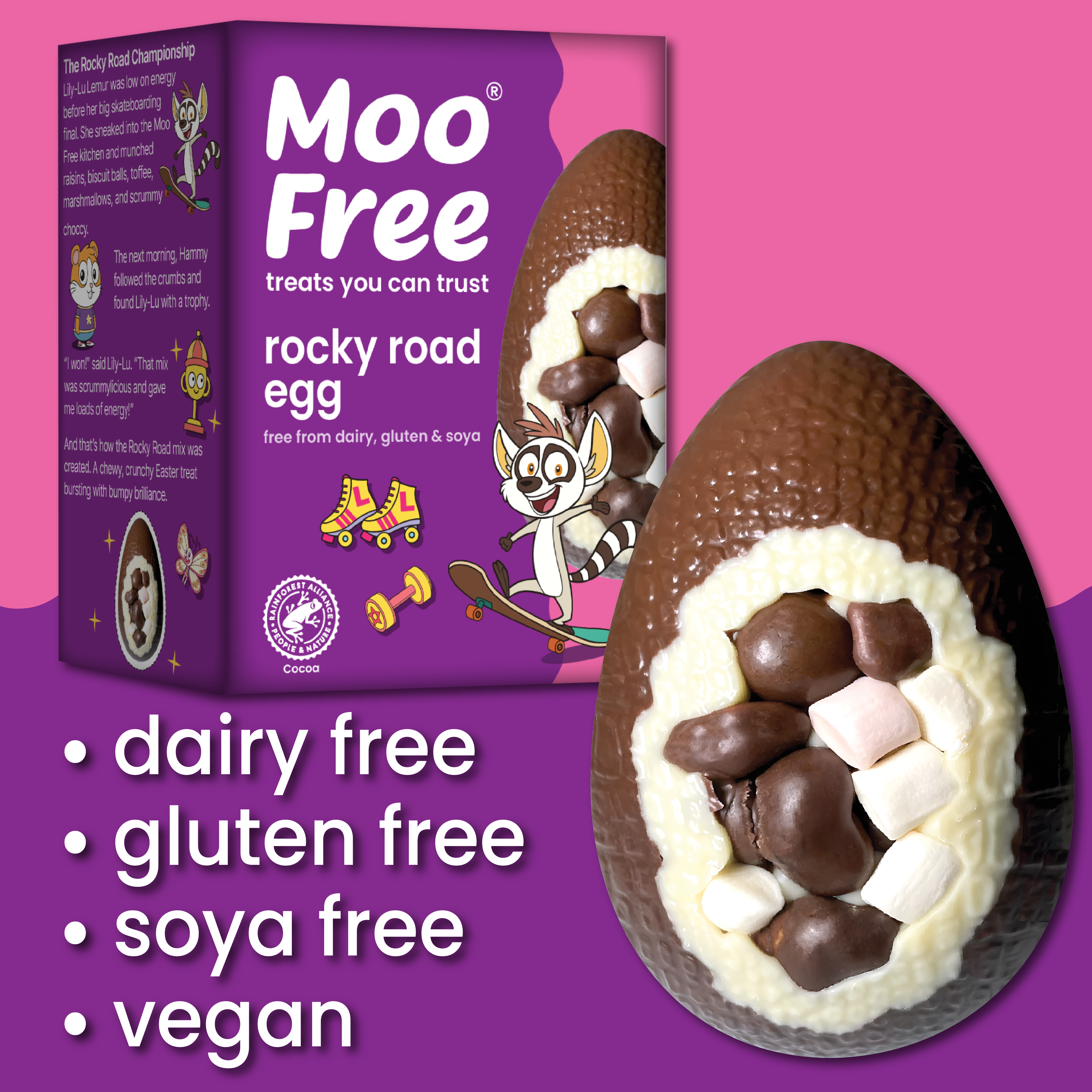 Easter: Free-From &amp; Vegan Rocky Road Easter Egg (85g)
