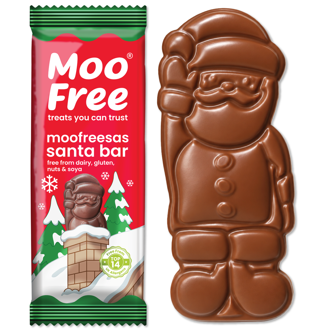 Christmas: Moofreesas Santa Bars (30g) x 6