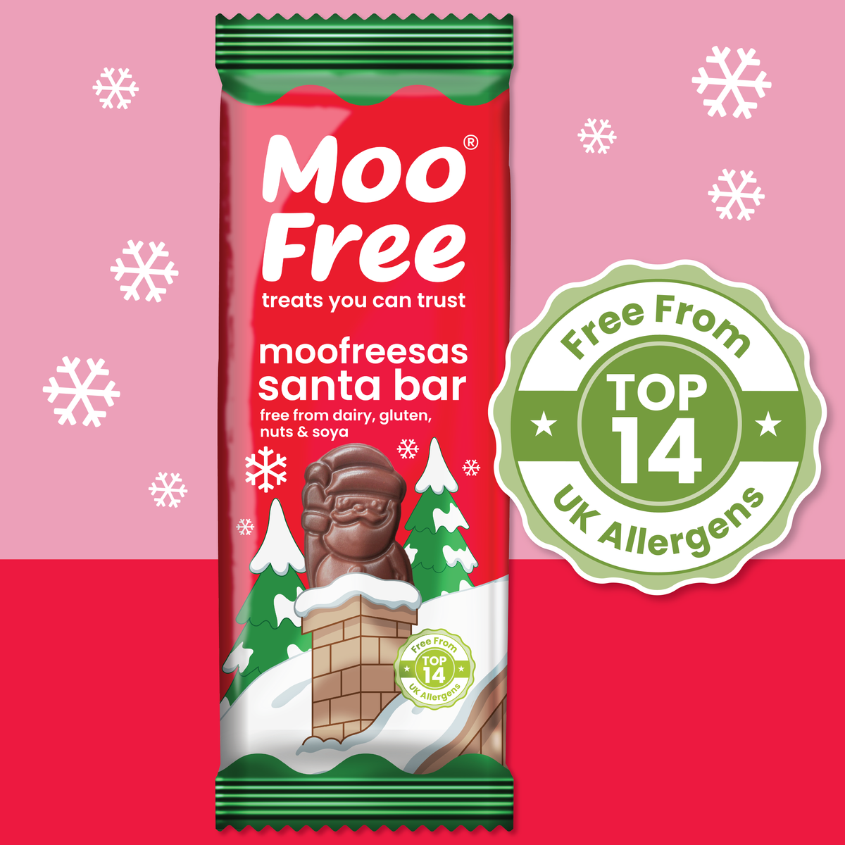 Christmas: Moofreesas Santa Bars (30g) x 6