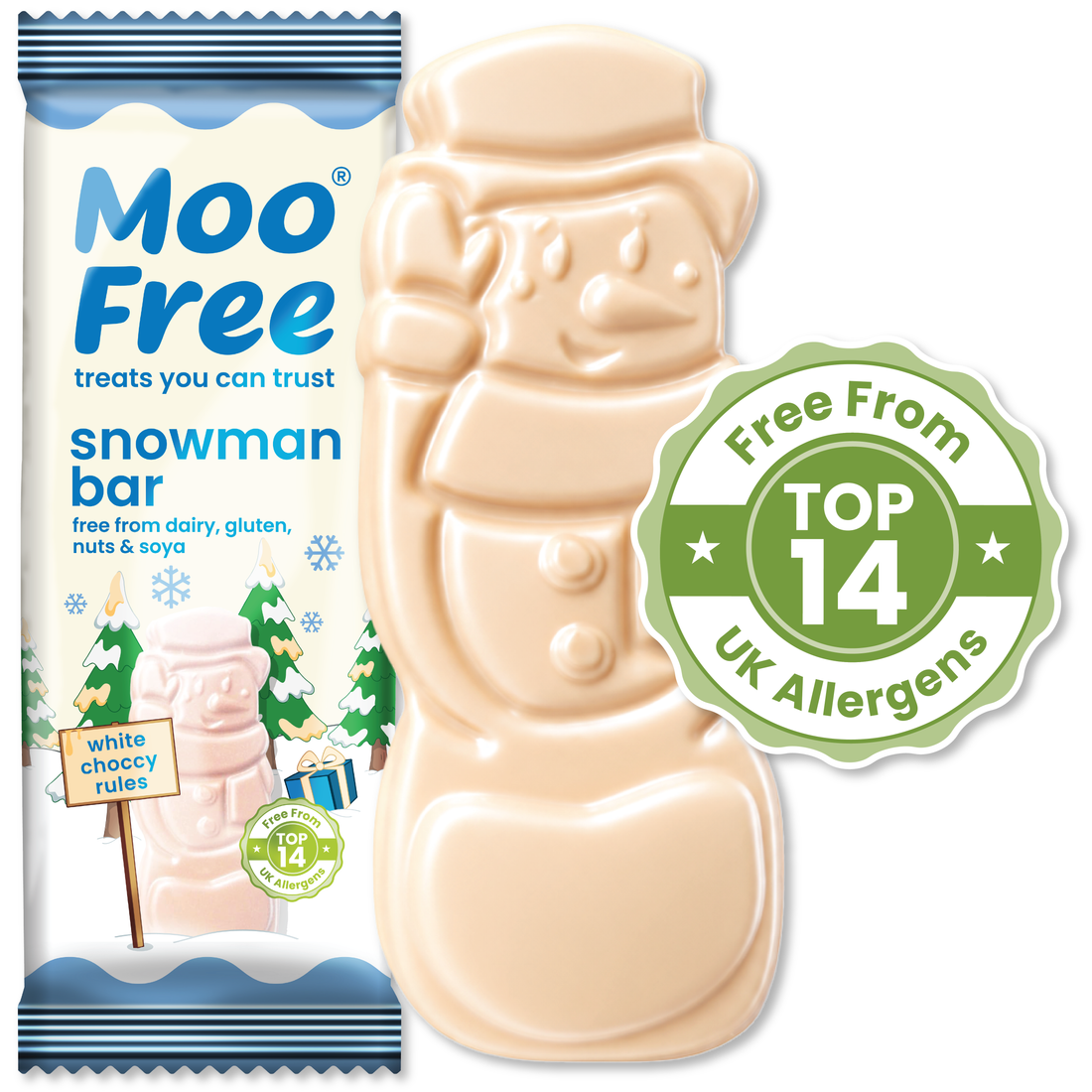 Christmas: White Snowman Bars (30g) x 6