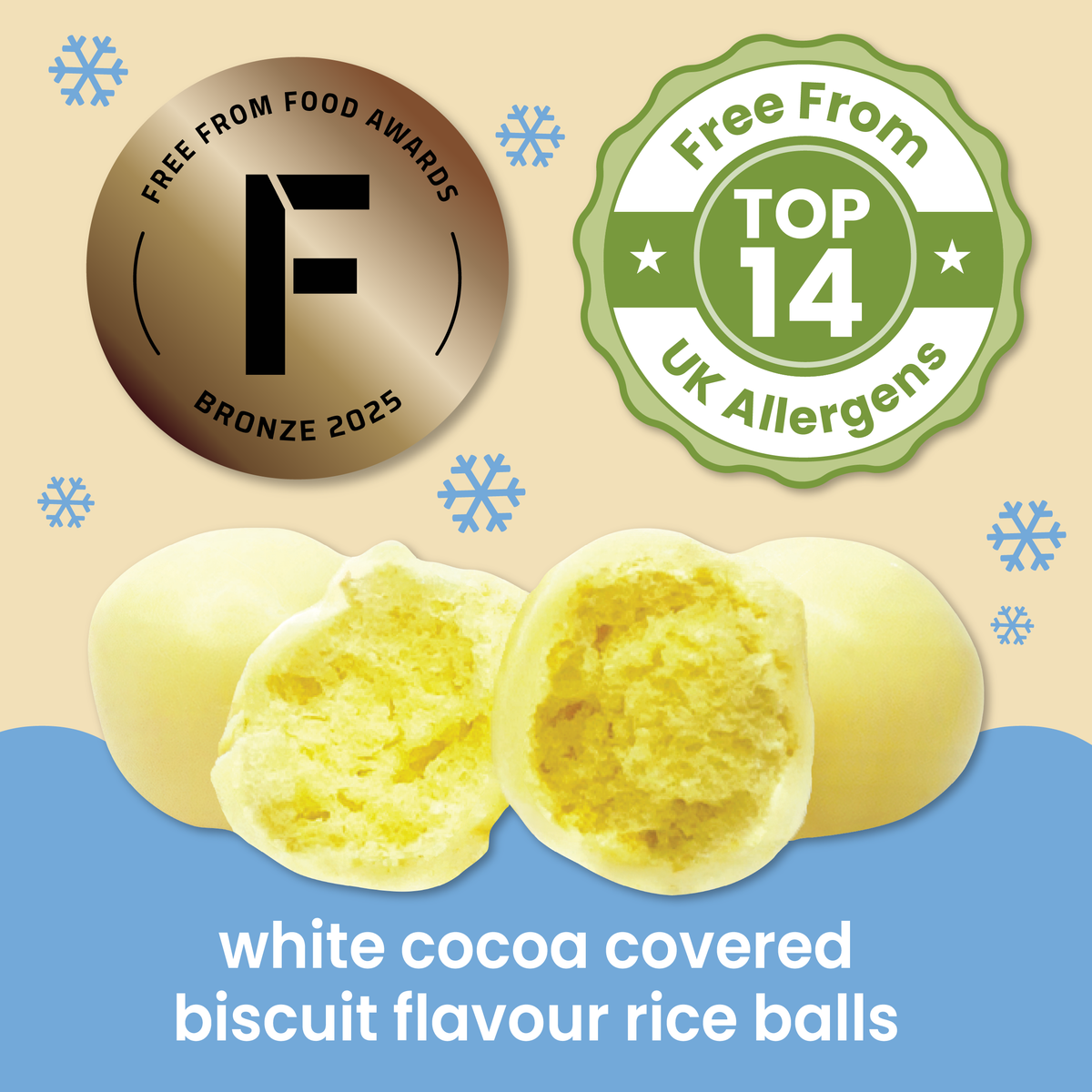Christmas: White Choccy Snowballs (35g) x 3