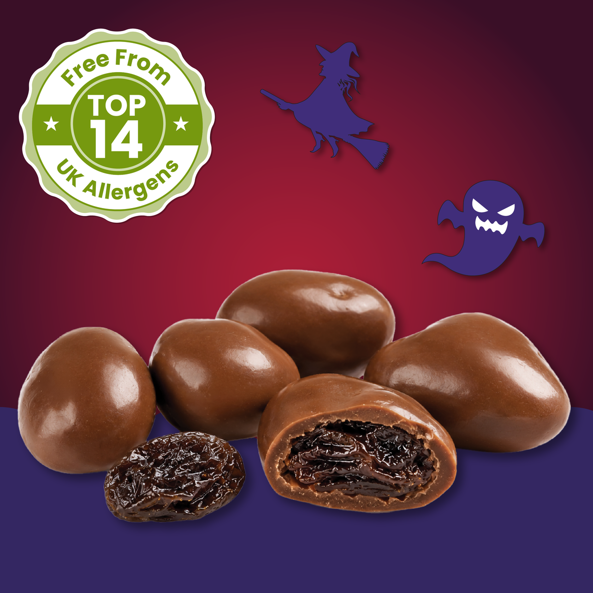 Halloween: Dairy Free &amp; Vegan Milk Spooky Raisins (25g)