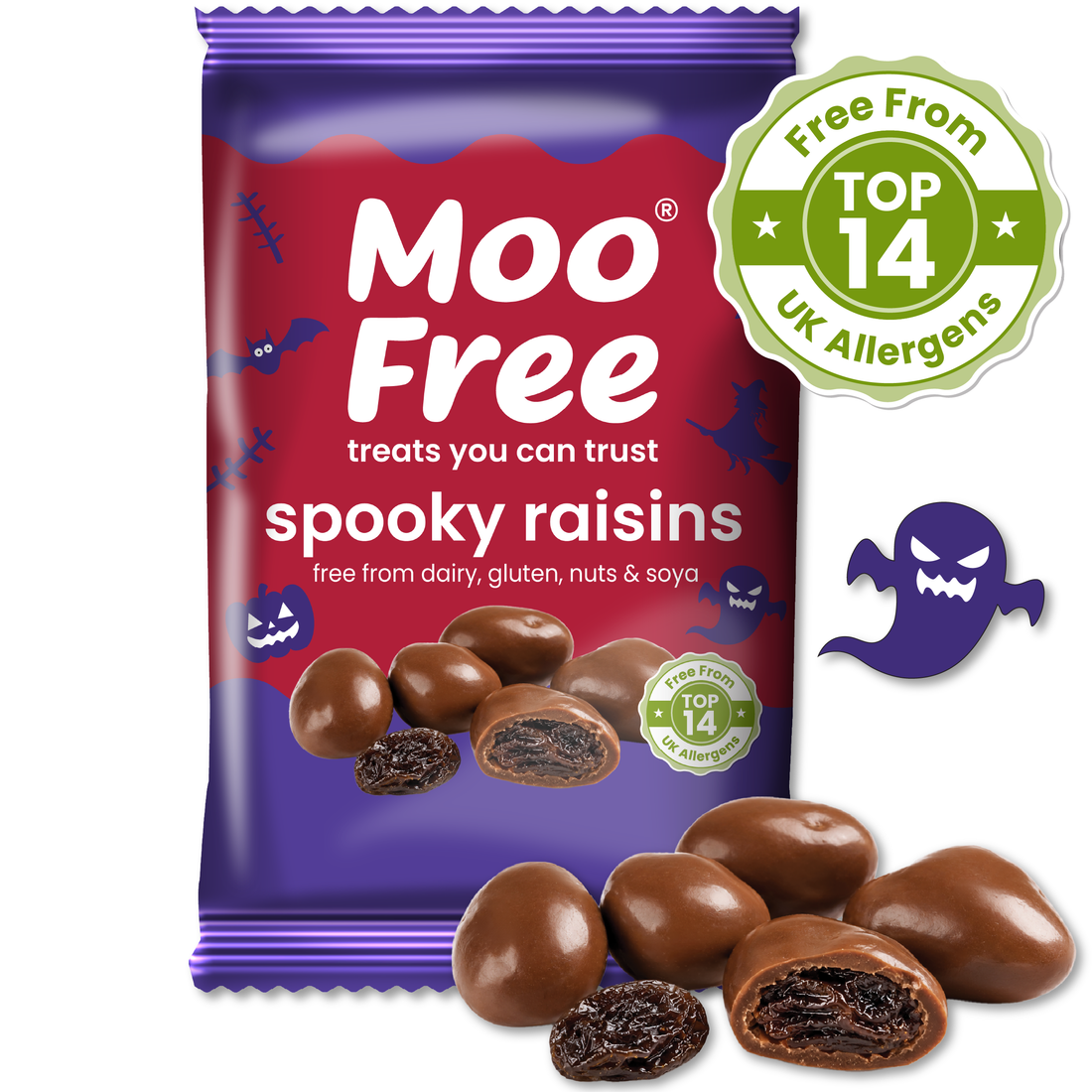 Halloween: Dairy Free & Vegan Milk Spooky Raisins (25g)