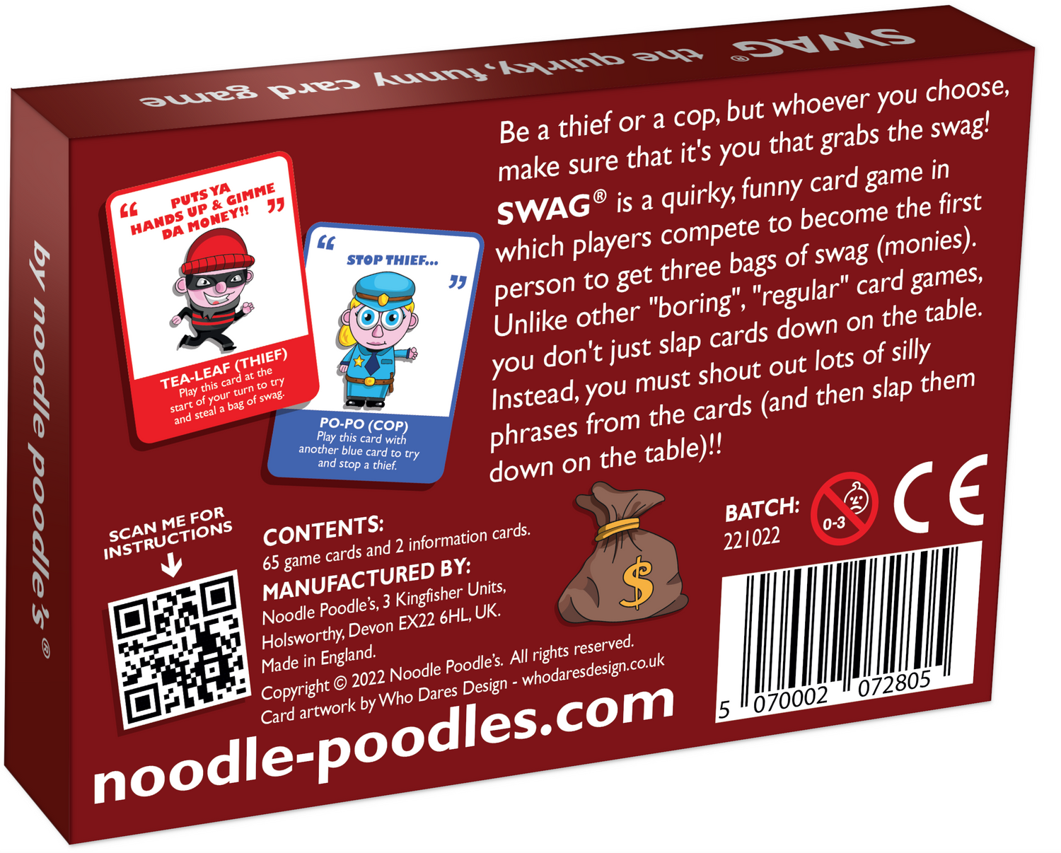Ethical Game: SWAG - A quirky card game for competitive fun and silly shouts (20% OFF!)
