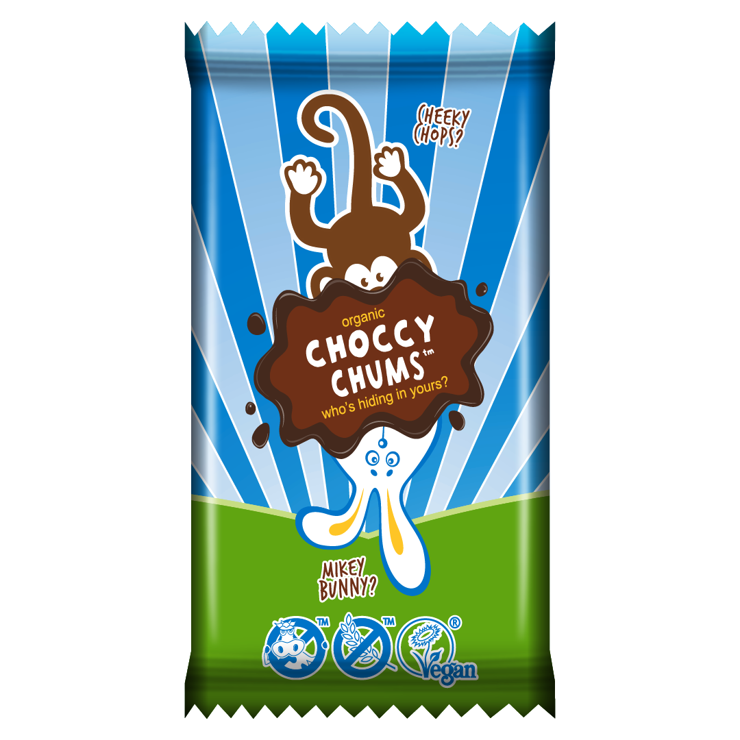 Dairy Free &amp; Vegan, Organic Choccy Chum Surprise 10 Pack