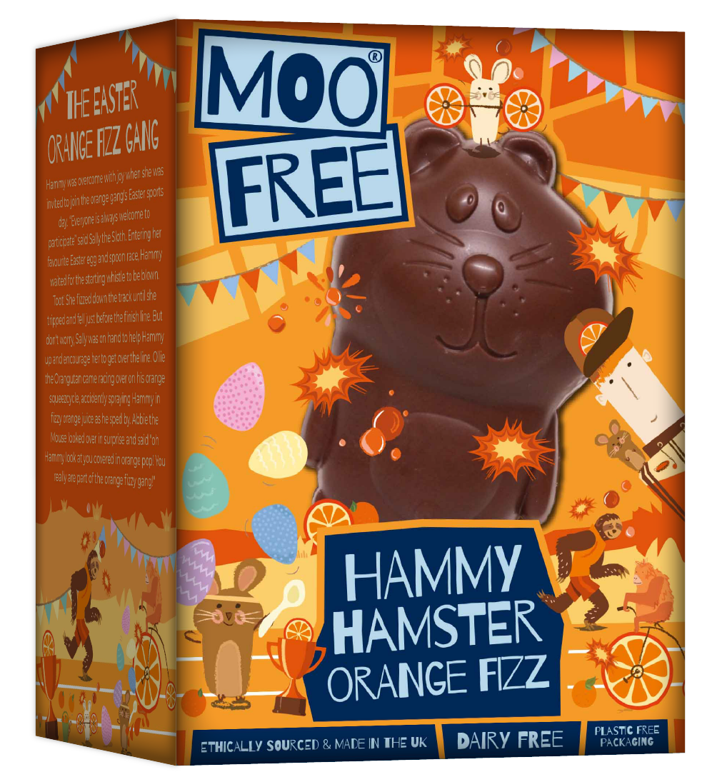 dairy free vegan chocolate orange easter shape UK