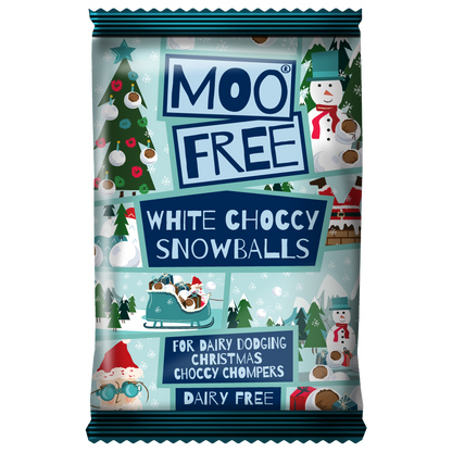 dairy free and vegan white christmas chocolates